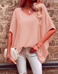 Bluza - kod 55860 - svijetlo ružičasta