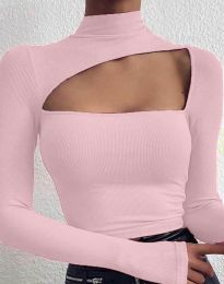 Bluza - kod 4145 - svijetlo ružičasta
